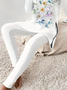 Women's Printing Floral Daily Going Out Two-Piece Set White Casual Spring/Fall Top With Pants Matching Set
