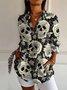 Halloween Women's Shirt Pattern Skull Elegant Retro
