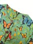 Peasant Floral Crew Neck Knitted Cardigan