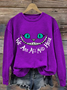 Halloween Round Neck Long Sleeve Casual Sweatshirt