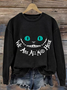 Halloween Round Neck Long Sleeve Casual Sweatshirt