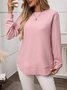 Regular Fit Crew Neck Casual Cotton T-Shirt