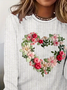 Regular Women's Casual Commuter Round Neck Long Sleeve T-Shirt