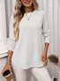 Regular Fit Crew Neck Casual Cotton T-Shirt
