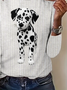 Regular Women's Casual Commuter Round Neck Long Sleeve T-Shirt
