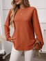 Regular Fit Crew Neck Casual Cotton T-Shirt