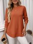 Regular Fit Crew Neck Casual Cotton T-Shirt
