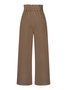 Women's  Elastic Waist H-Line Wide Leg Pants Daily Going Out Pants White Casual Split Joint Plain Spring/Fall Pants