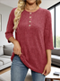 Cotton Crew Neck Casual Plain T-Shirt