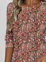 Regular fit long-sleeved T-shirt with floral pattern