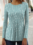 Regular Fit Long-Sleeved T-Shirt With Abstract Stripes