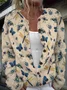 Ethnic Butterfly Loose Crew Neck Cardigan