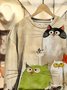 Painting Casual Regular Fit Sweatshirt