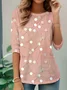 Regular Fit Long Sleeve Elegant T-Shirt With Simple And Fashionable Pattern