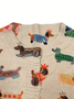 Animal Picture Knitted Peasant Cardigan