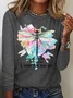 Sometimes I just look up and smile and say "I know it's you" Long sleeve T-shirt with lettering print