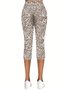 Women's Abstract Spring Print Casual Leggings