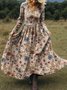Women's Maxi Dress A-Line Skirt Holiday Casual Bohemian Beach Floral Pattern