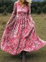 Women's Maxi Dress A-Line Skirt Holiday Casual Bohemian Beach Floral Pattern