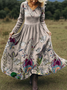 Women's Maxi Dress A-Line Skirt Holiday Casual Bohemian Beach Floral Pattern