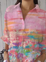 Women's Abstract Print Casual Shirt