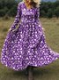 Women's Maxi Dress A-Line Skirt Holiday Casual Bohemian Beach Floral Pattern