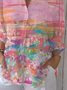 Women's Abstract Print Casual Shirt