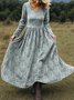 Women's Maxi Dress A-Line Skirt Holiday Casual Bohemian Beach Floral Pattern