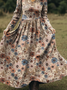 Women's Maxi Dress A-Line Skirt Holiday Casual Bohemian Beach Floral Pattern