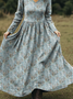 Women's Maxi Dress A-Line Skirt Holiday Casual Bohemian Beach Floral Pattern