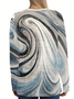 Women's Long Sleeve T-shirt Spring/Fall Gray Abstract Printing Jersey Crew Neck Daily Going Out Casual Top