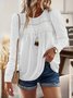 Casual Crew Neck Plain Regular Fit T-Shirt