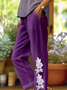 Women's Alzheimer's Floral Print Casual Pants