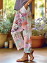 Women's  H-Line Baggy Pants Daily Going Out Pants As Picture Casual Printing Floral Spring/Fall Pants