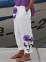 Women's Alzheimer's Floral Print Casual Pants