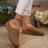Summer Pu Plain Casual Sandal