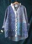 Women's Long Sleeve Shirt Spring/Fall Color1 Plain Split Joint Lotus Leaf Collar Daily Going Out Casual Top