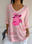 Women's Casual October We Wear Pink Halloween Witch Top