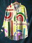 Women's Long Sleeve Shirt Spring/Fall Color1 Plain Split Joint Lotus Leaf Collar Daily Going Out Casual Top