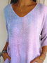 Women's Alzheimer's Abstract Print Casual T-shirt