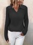 Regular Fit Casual V Neck Sweater