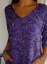Women's Alzheimer's Floral Print Casual T-Shirt