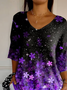 Women's Alzheimer's Floral Print Casual T-Shirt