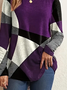 Women's Alzheimer's Abstract Print Casual Crew Neck Long Sleeve T-Shirt