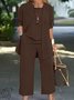 Women's Split Joint Plain Commuting Going Out Matching Outfit Black Casual Spring/Fall Multi-Piece Set Matching Set
