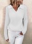 Regular Fit Casual V Neck Sweater