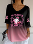Women's Casual October We Wear Pink Halloween Witch Top
