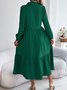 Cotton Casual Plain Regular Fit Dress With No
