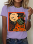 Women's Halloween Scarecrow Horror Night T-Shirt