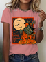 Women's Halloween Scarecrow Horror Night T-Shirt